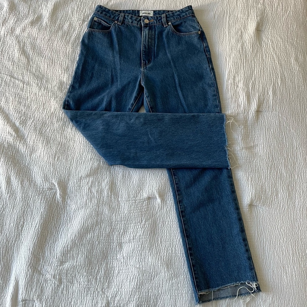ROLLA’S Original Cropped Straight Jeans